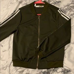 Olive green track suit jacket